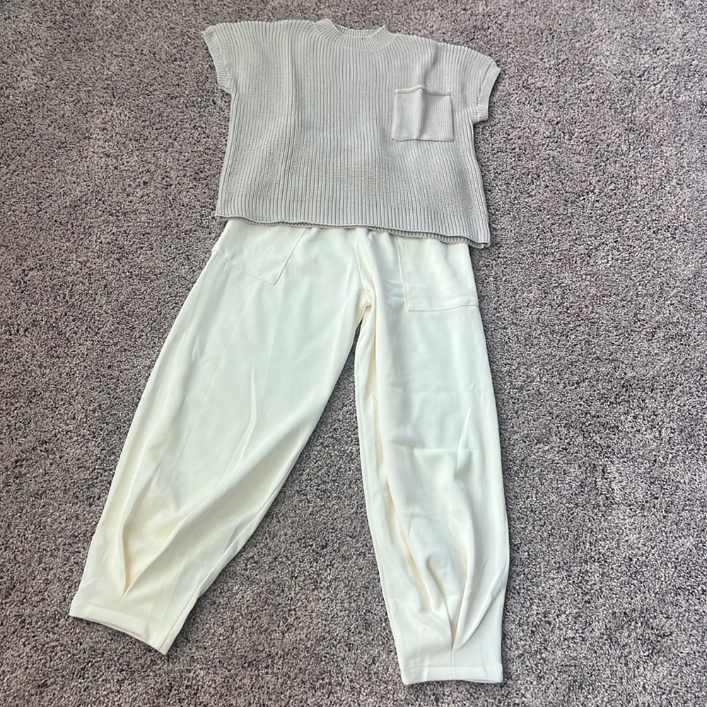 Cream Pants